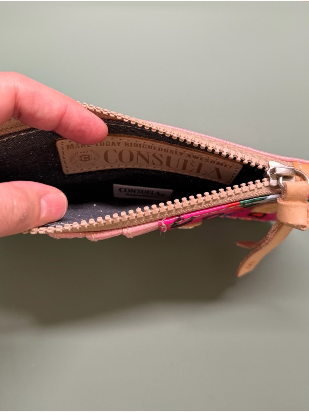 Consuela Hot Pink Multi-Pattern Card Holder - Picture 3 of 3